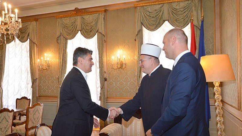 Predsjednik Vlade Milanović s predsjednikom Mešihata Islamske zajednice u Hrvatskoj 